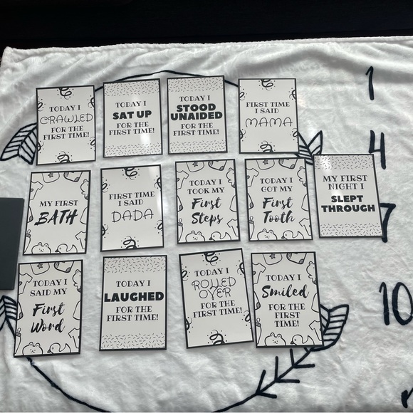 Henry Hunter baby blanket for monthly milestones - Picture 3 of 9